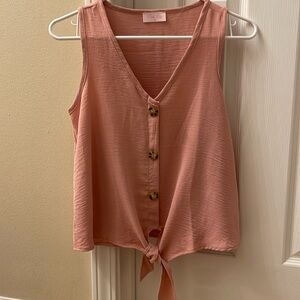 Pink lily top